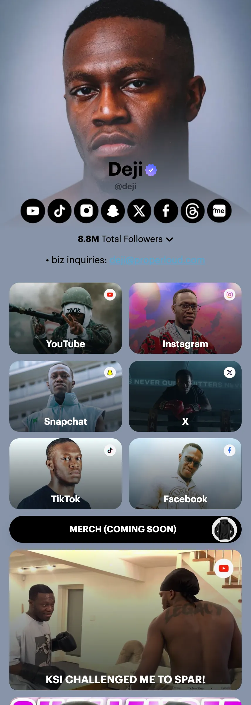 Profile screenshot deji