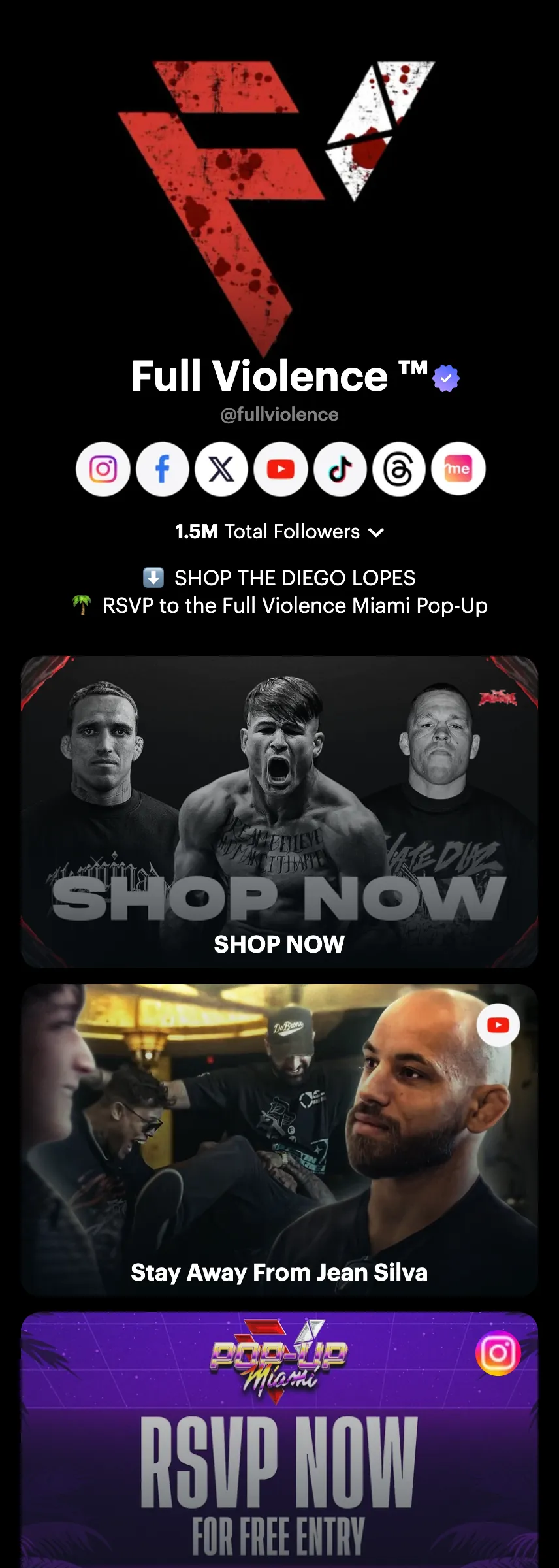 Profile screenshot fullviolence