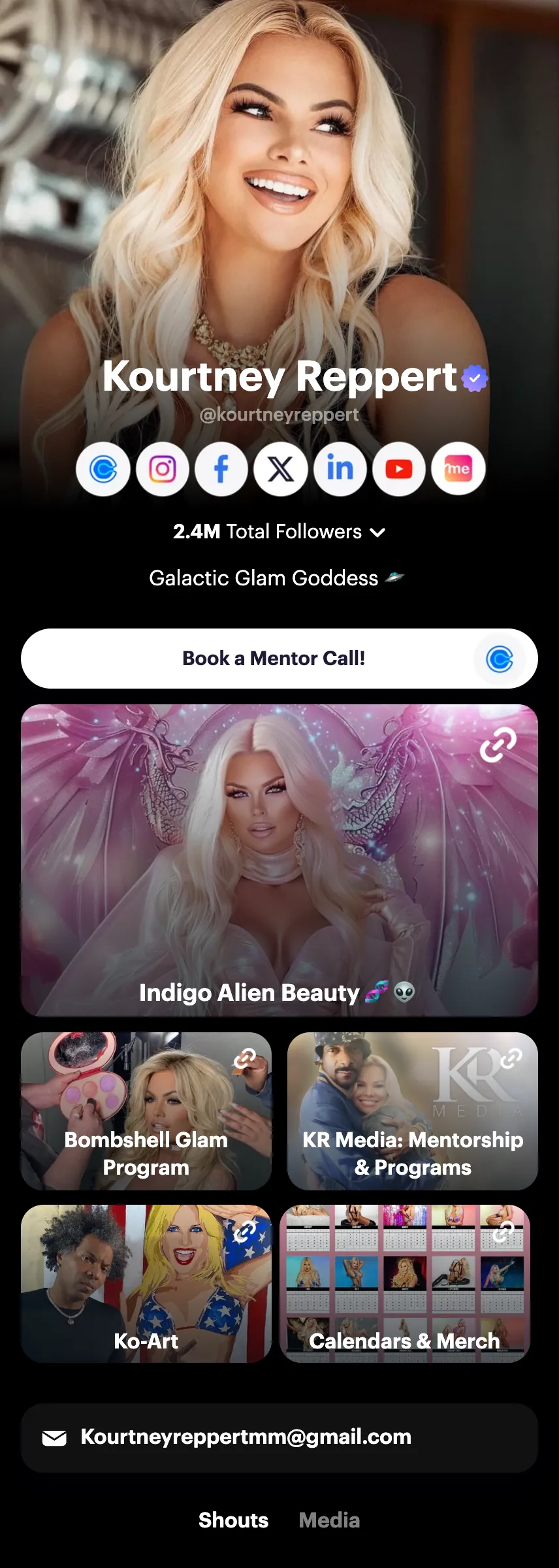 Profile screenshot kourtneyreppert