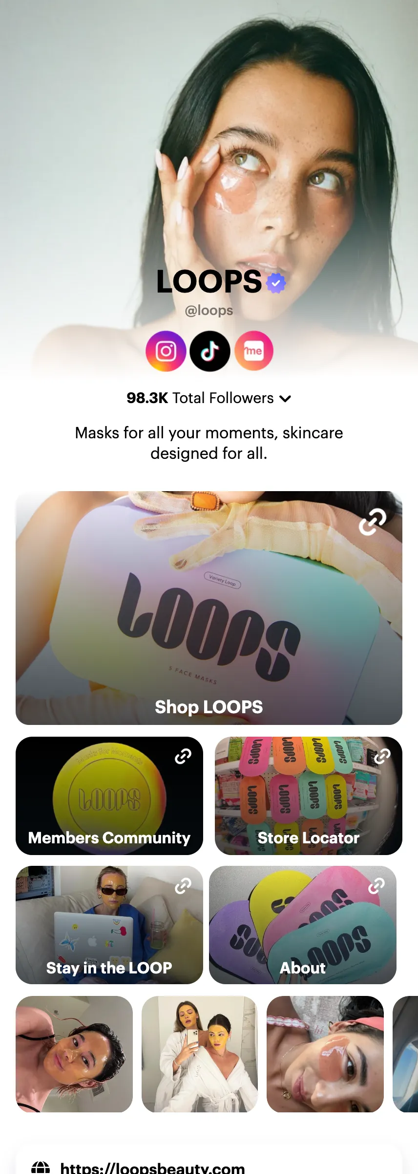 Profile screenshot loops