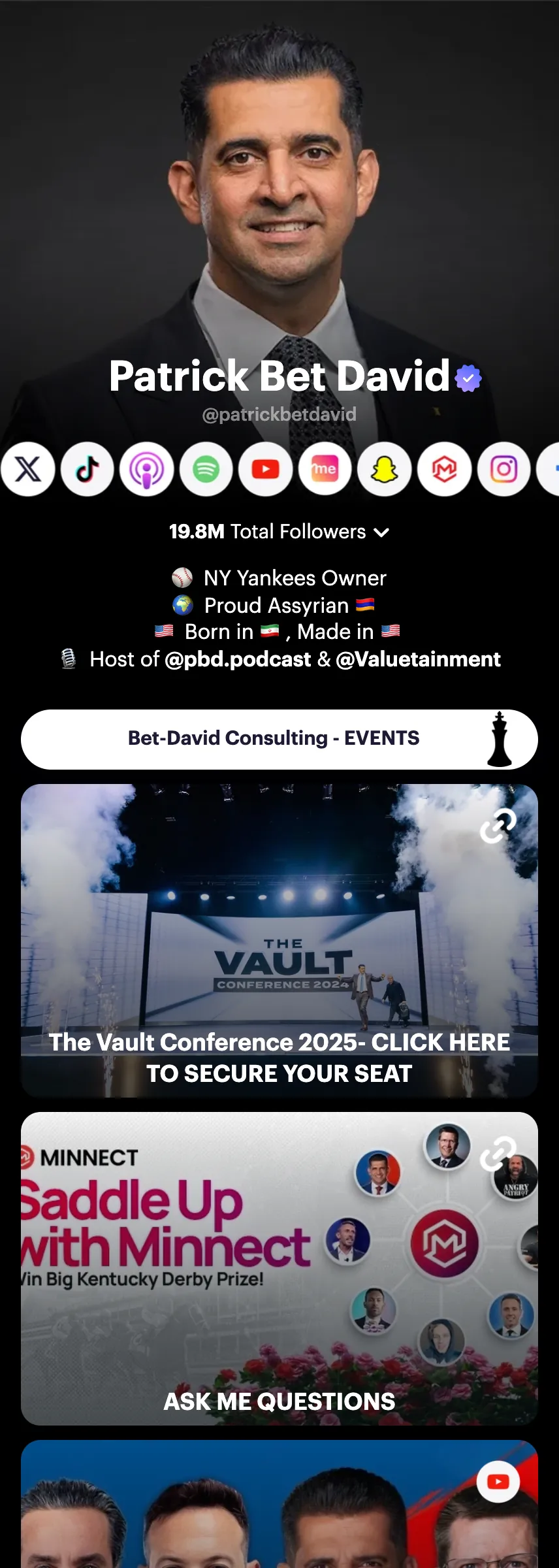 Profile screenshot patrickbetdavid