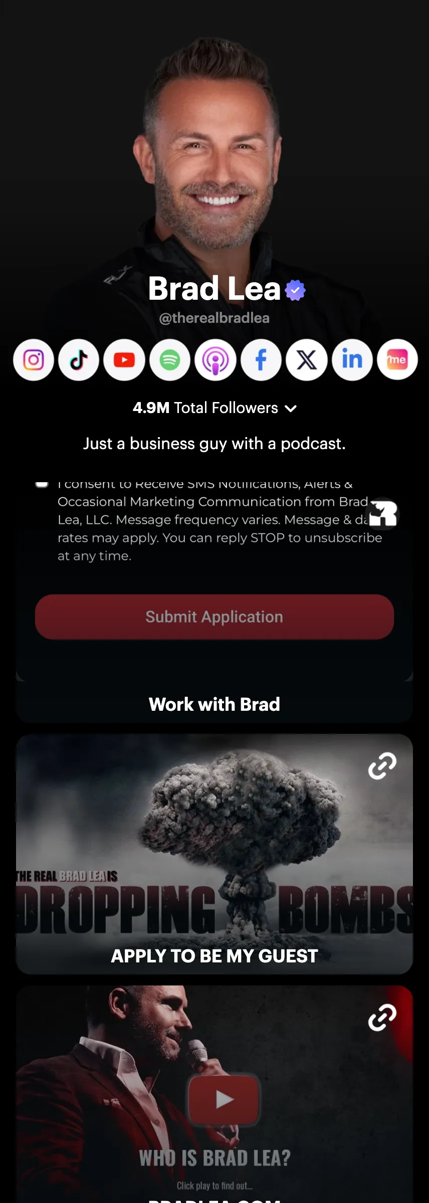 Profile screenshot therealbradlea