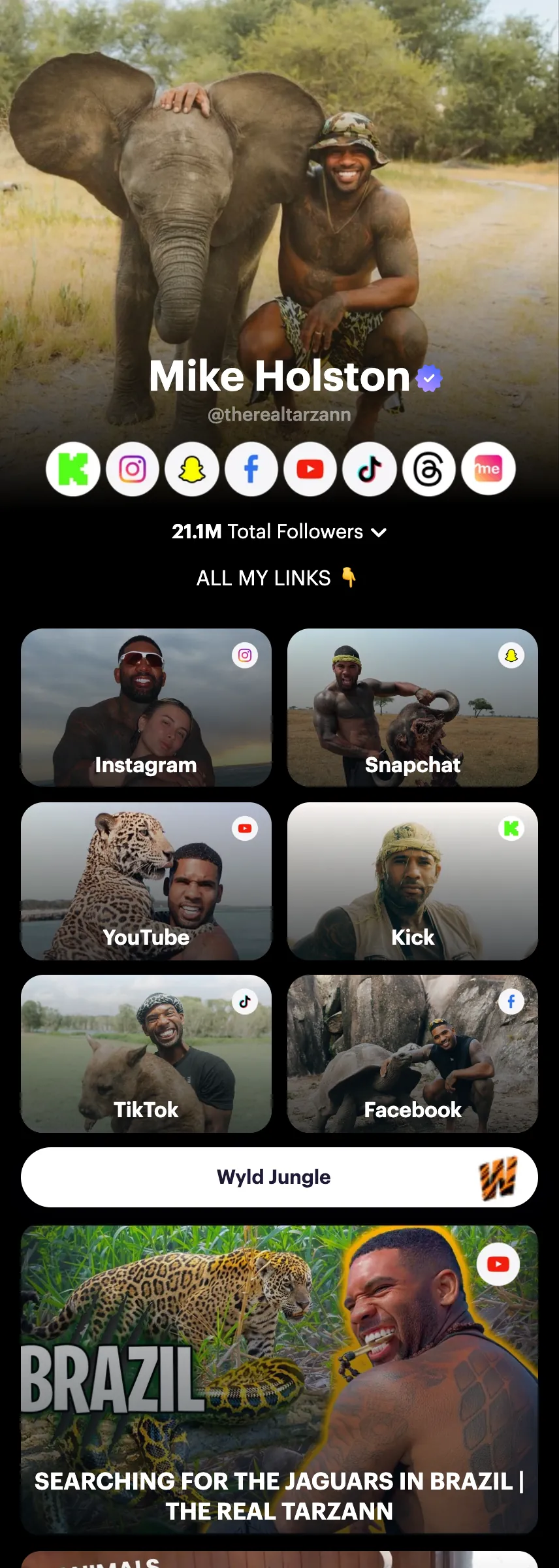 Profile screenshot therealtarzann